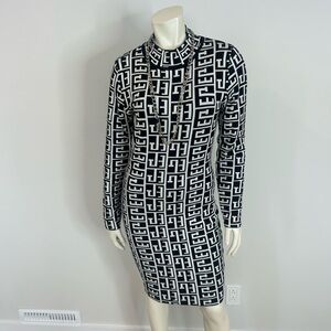 Chic Bodycon Knit Long Sleeve Midi Dress❤️M